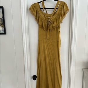 Doen Silk Sicilia Dress in Wheat